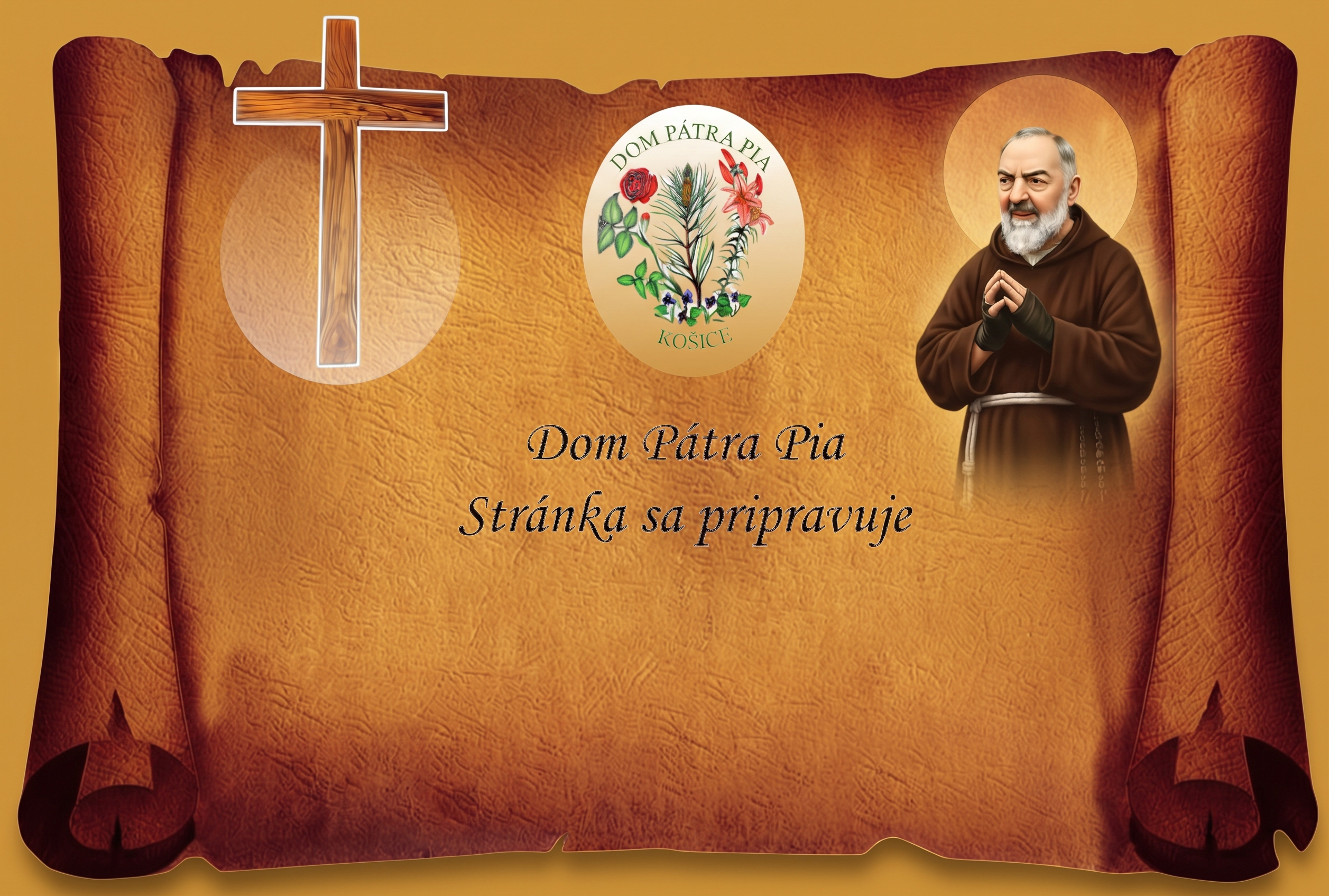 Grafika Pátra Pia na pergamene